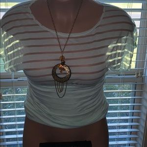 ❤️2 for $15 Sheer Stripe Top